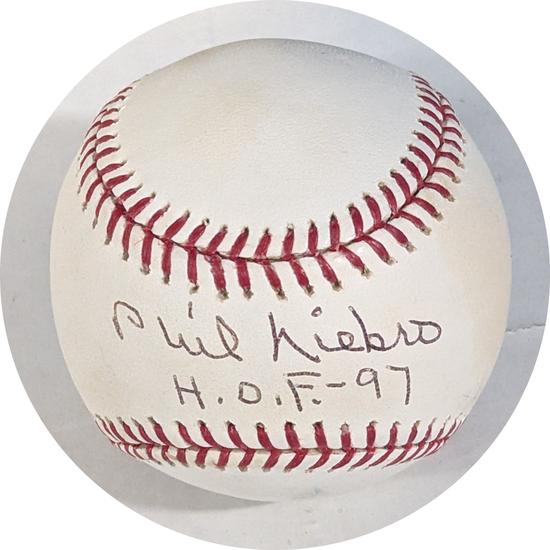 Image for Phil Niekro Autographed OML Selig Baseball (HOF-97) JSA CK72870 (Reed Buy)
