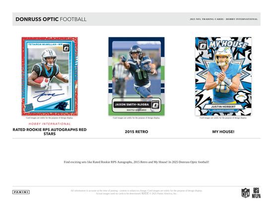 Image for 2025 Panini Donruss Optic Football International Hobby Box