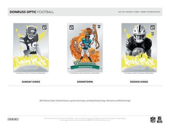 Image for 2025 Panini Donruss Optic Football International Hobby Box