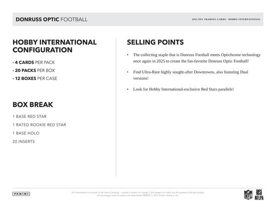 Image for 2025 Panini Donruss Optic Football International Hobby Box