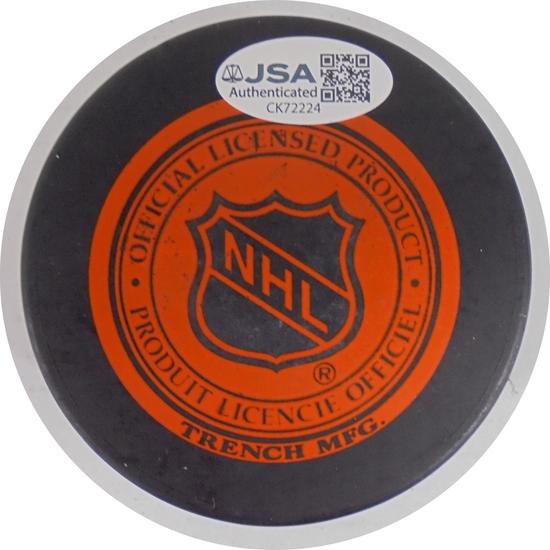 Image for Emile "Cat" Francis Autographed Rangers Hockey Puck (HOF 1982) JSA CK72224 (Reed Buy)