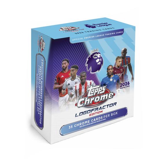 Image for 2026 Topps Chrome Premier League EPL Soccer Logofractor Edition Box