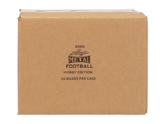 Image for 2026 Leaf Metal Football Hobby 10-Box Case