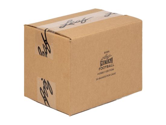 Image for 2026 Leaf Metal Football Hobby 10-Box Case