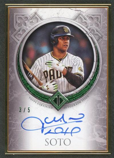Image for 2023 Topps Transcendent Juan Soto Green Auto /5