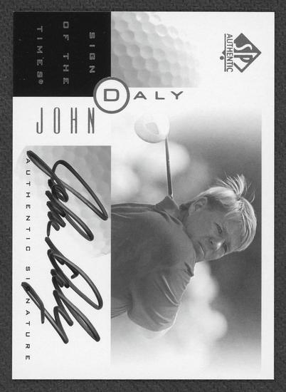 Image for 2001 Upper Deck SP Authentic Sign of The Times John Daly Auto JD