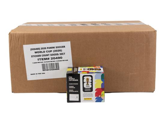 Image for 2026 Panini FIFA World Cup Soccer 50-Pack Sticker 30-Box Case - U.S. Version
