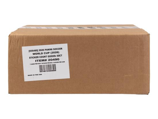 Image for 2026 Panini FIFA World Cup Soccer 50-Pack Sticker 30-Box Case - U.S. Version