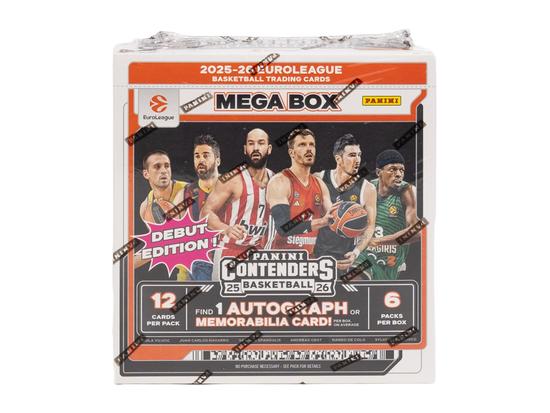 Image for 2025/26 Panini Contenders EuroLeague Basketball Mega Hobby 20-Box Case