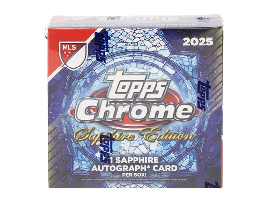 Image for 2025 Topps Chrome MLS Soccer Sapphire Edition Box