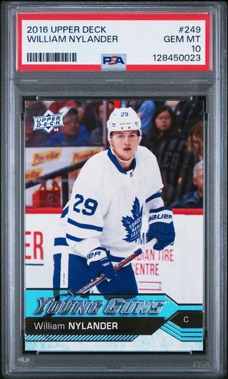 Image for 2016/17 Upper Deck William Nylander Young Guns #249 PSA 10