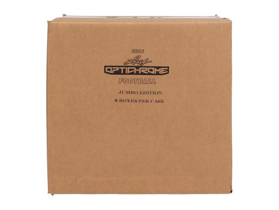 Image for 2026 Leaf Optichrome Football Hobby Jumbo 8-Box Case