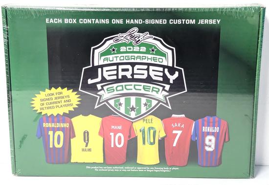 Image for 2022 Leaf Autographed Jersey Soccer Hobby Box (Reed Buy)
