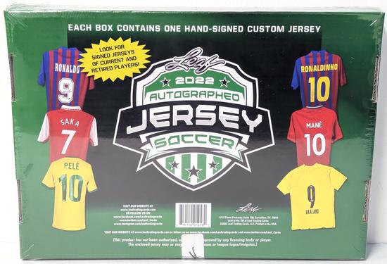 Image for 2022 Leaf Autographed Jersey Soccer Hobby Box (Reed Buy)