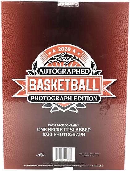 Image for 2020 Leaf Autographed Basketball Photo Edition Hobby Pack (Reed Buy)