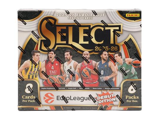Image for 2025/26 Panini Select EuroLeague Basketball Hobby 12-Box Case