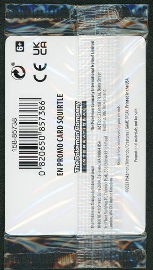 Image for 2023 Pokemon 151 Squirtle Pokemon Center Exclusive Reverse Holo 007/165 (Sealed)