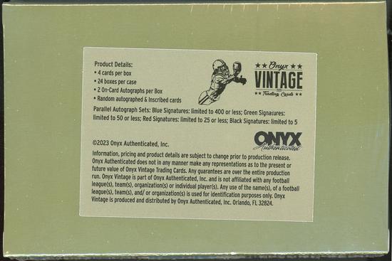 Image for 2023 Onyx Vintage College Football Hobby Box (Reed Buy)