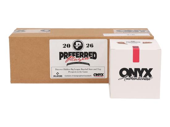 Image for 2026 Onyx Preferred Players Collection Autographed Baseball Hobby 3-Box Case
