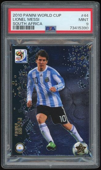 Image for 2010 Panini World Cup South Africa #44 Lionel Messi PSA 9 *5390 (Reed Buy)