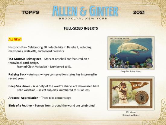 Image for 2021 Topps Allen & Ginter Baseball Hobby Box