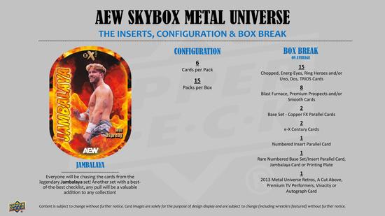 Image for 2025 Upper Deck AEW Skybox Metal Universe Wrestling Hobby 16-Box Case