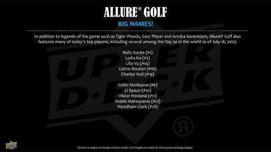 Image for 2026 Upper Deck Allure Golf Hobby 18-Box Case