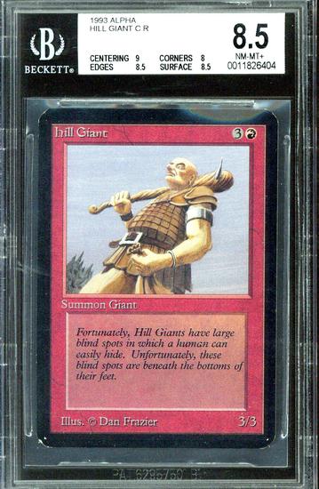 Image for Magic the Gathering Alpha Hill Giant BGS 8.5 (9, 8, 8.5, 8.5)