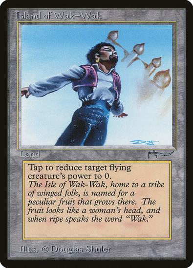 Image for Magic the Gathering Arabian Nights Island of Wak-Wak MODERATELY PLAYED MP