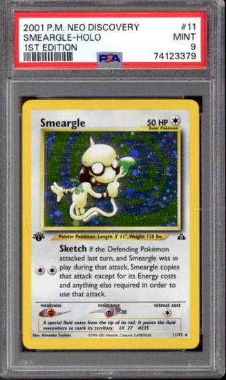 Image for Pokemon Neo Discovery 1st Edition Smeargle 11/75 PSA 9