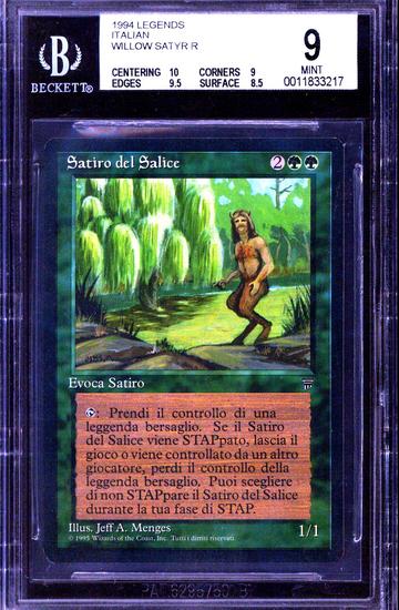Image for Magic the Gathering Italian Legends Willow Satyr BGS 9 (10, 9, 9.5, 8.5) NEAR MINT NM