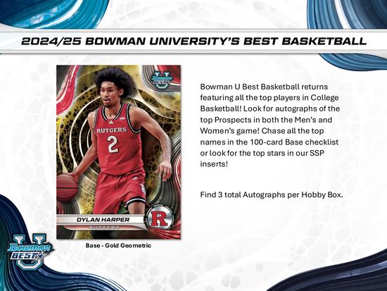 Image for 2024/25 Bowman University Best Basketball Hobby Box