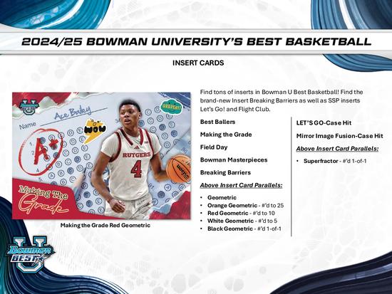 Image for 2024/25 Bowman University Best Basketball Hobby Box
