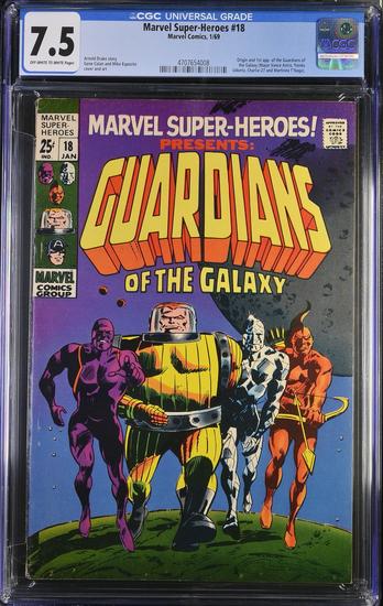 Image for Marvel Super-Heroes #18 CGC 7.5 (OW-W) *4707654008*
