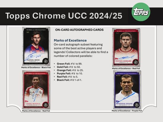 Image for 2024/25 Topps Chrome UEFA Club Competitions Soccer Hobby Box