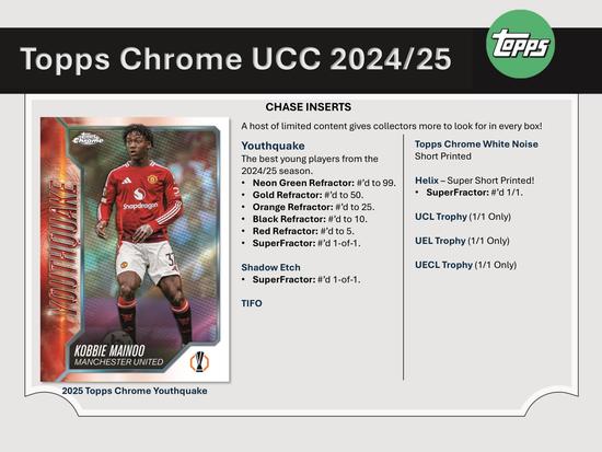 Image for 2024/25 Topps Chrome UEFA Club Competitions Soccer Delight Box
