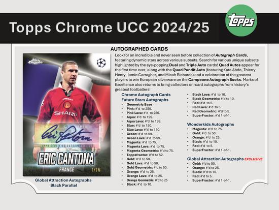 Image for 2024/25 Topps Chrome UEFA Club Competitions Soccer Delight Box