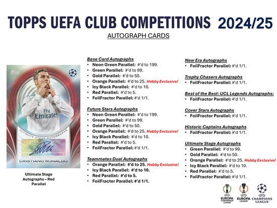 Image for 2024/25 Topps UEFA Club Competitions Soccer Hobby Box