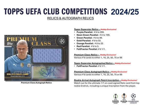 Image for 2024/25 Topps UEFA Club Competitions Soccer Hobby Box