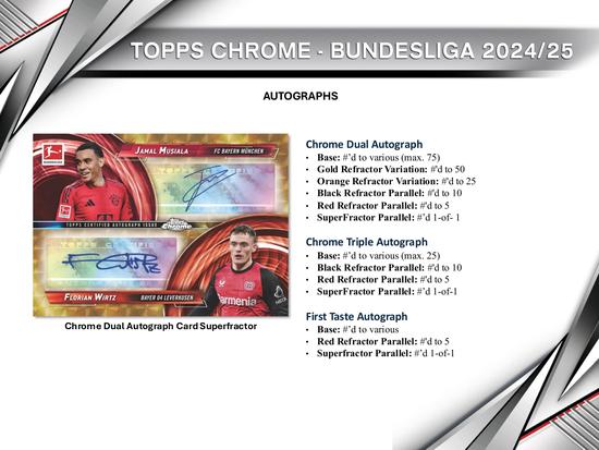 Image for 2024/25 Topps Chrome Bundesliga Soccer Hobby Box