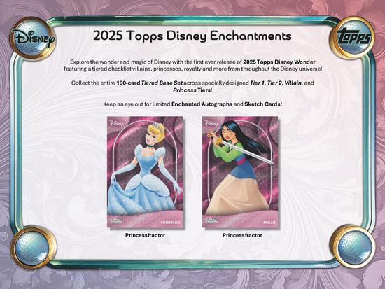 Image for 2025 Topps Disney Wonder Winter Mega 20-Box Case