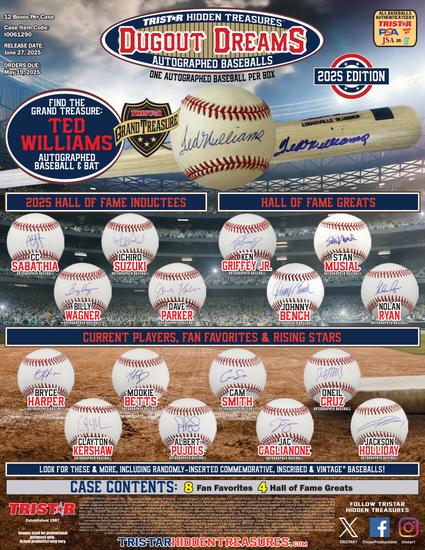 Image for 2025 TriStar Dugout Dreams Autographed Baseball Box