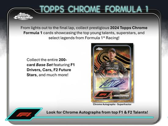 Image for 2024 Topps Chrome F1 Formula 1 Hobby Box