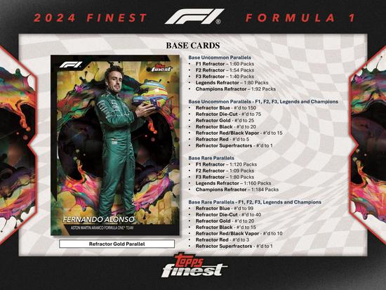 Image for 2024 Topps Finest F1 Formula 1 Hobby Box