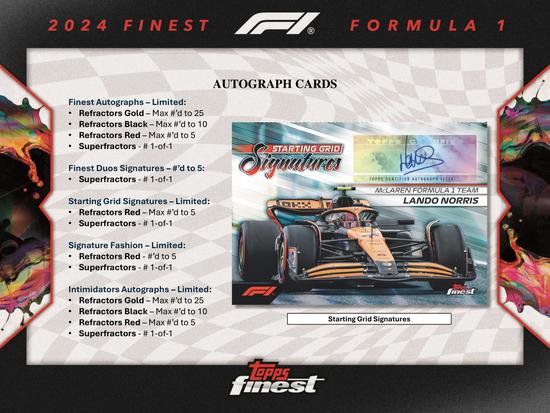 Image for 2024 Topps Finest F1 Formula 1 Hobby Box