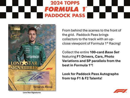 Image for 2024 Topps Paddock Pass F1 Formula 1 Hobby Box