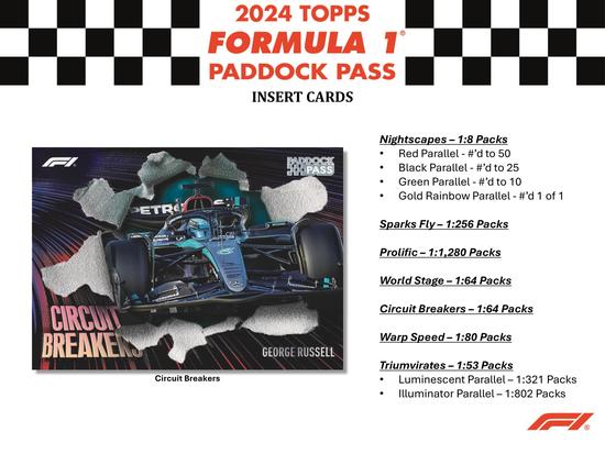 Image for 2024 Topps Paddock Pass F1 Formula 1 Hobby Box