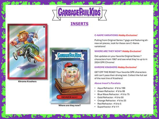 Image for 2024 Topps Garbage Pail Kids Chrome Series 7 Hobby Box