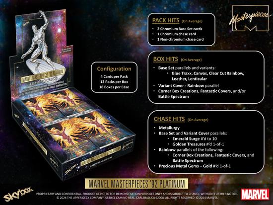Image for Marvel Masterpieces '92 Platinum Hobby Box (Upper Deck 2024)