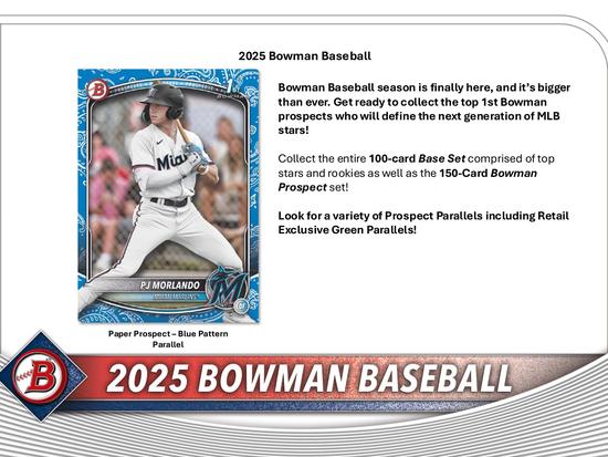 Image for 2025 Bowman Baseball Blaster 40-Box Case